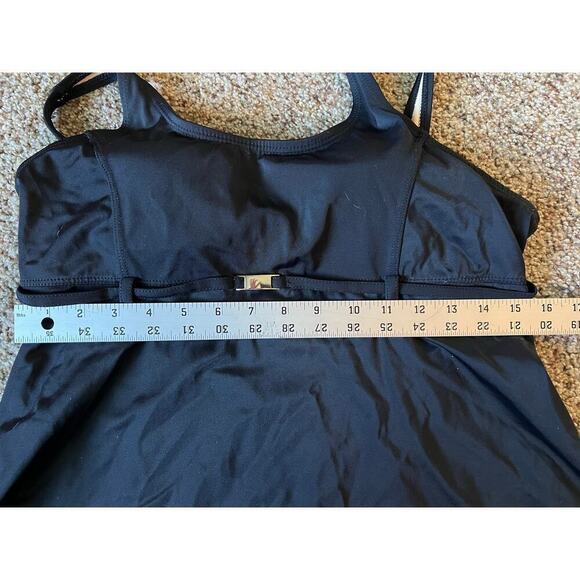 Maternity Swimsuit, Medium, black/multi color, tankini, 2 piece, pregnant - Picture 2 of 12